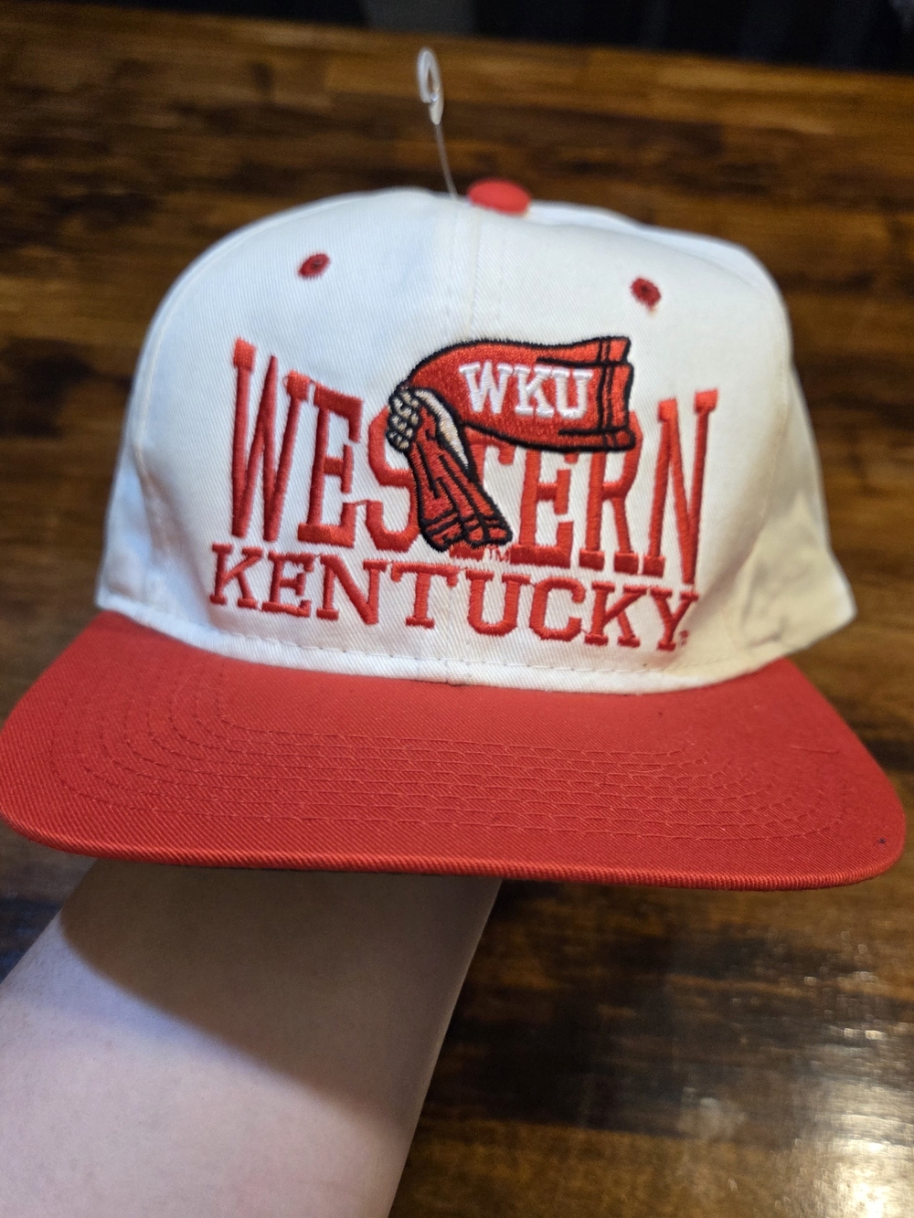 Vintage 90s Western Kentucky University Hilltoppers Adjustable Snapback Red